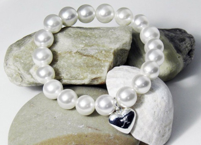 Personalised Pearly Bridesmaid Bracelet
